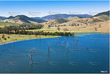 Dead Gum Trees Standing In Water Aerial Photography