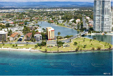 Aerial Photo Biggera Waters QLD Aerial Photography