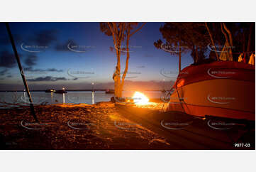 Camping at Blakeleys Beach Aerial Photography