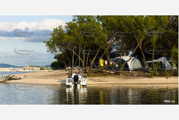 Camping at North Currigee QLD Aerial Photography