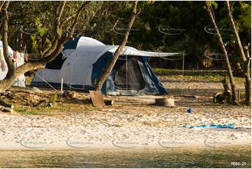 Water front camping QLD Aerial Photography