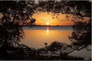 Mangrove Sunset Fraser Island Aerial Photography