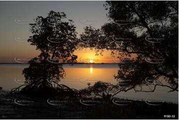 Mangrove Sunset Fraser Island Aerial Photography