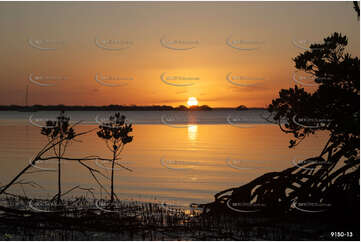 Mangrove Sunset Fraser Island Aerial Photography