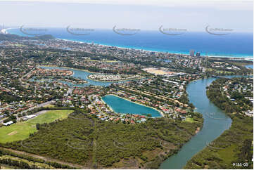 Aerial Photo Currumbin Waters QLD Aerial Photography