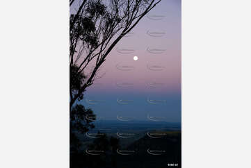 Toowoomba Moon Rise Aerial Photography