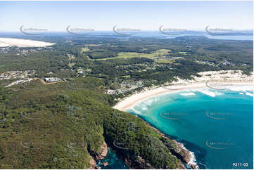 Aerial Photo One Mile Beach NSW Aerial Photography