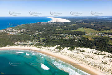 Aerial Photo One Mile Beach NSW Aerial Photography