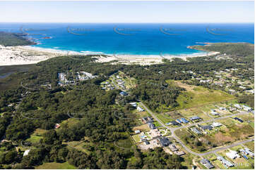 Aerial Photo One Mile Beach NSW Aerial Photography