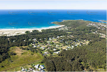 Aerial Photo One Mile Beach NSW Aerial Photography