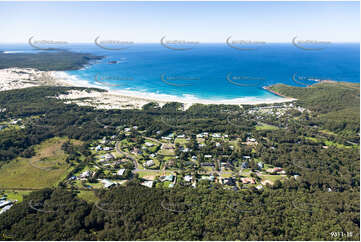 Aerial Photo One Mile Beach NSW Aerial Photography