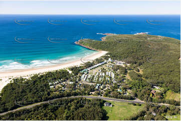 One Mile Beach Holiday Park NSW Aerial Photography