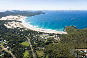 One Mile Beach Holiday Park NSW Aerial Photography