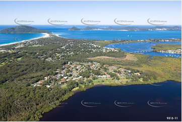 Aerial Photo Hawks Nest NSW Aerial Photography