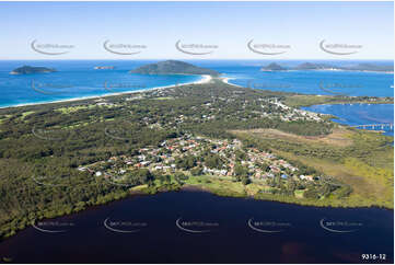 Aerial Photo Hawks Nest NSW Aerial Photography