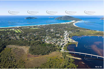 Aerial Photo Hawks Nest NSW Aerial Photography