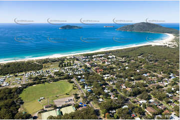 Aerial Photo Hawks Nest NSW Aerial Photography