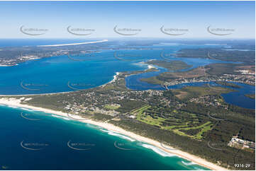 Aerial Photo Hawks Nest NSW Aerial Photography