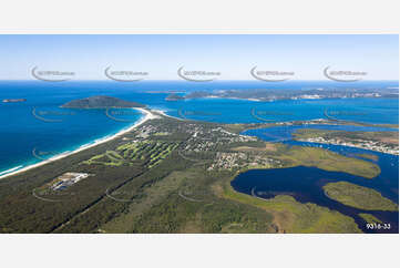 Aerial Photo Hawks Nest NSW Aerial Photography