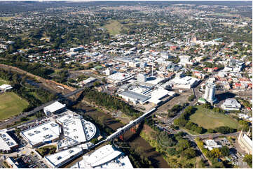 Aerial Photo Ipswich CBD QLD Aerial Photography