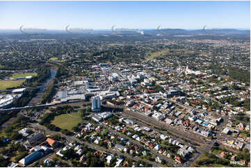 Aerial Photo Ipswich CBD QLD Aerial Photography