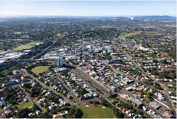 Aerial Photo Ipswich CBD QLD Aerial Photography