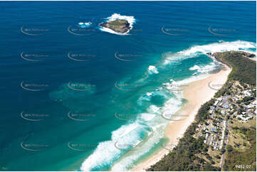 Strong Tidal Flow at Fingal Head NSW Aerial Photography
