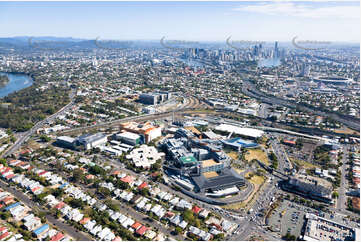 Aerial Photo The PA Hospital Woolloongabba QLD Aerial Photography
