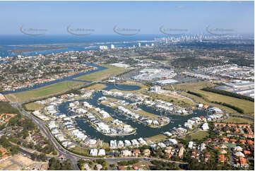 Aerial Photo Harbour Quays QLD Aerial Photography