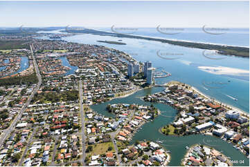 Aerial Photo Biggera Waters QLD Aerial Photography