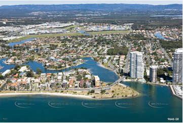 Aerial Photo Biggera Waters QLD Aerial Photography