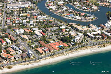 Aerial Photo Biggera Waters QLD Aerial Photography