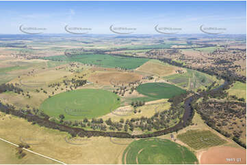 Rotary Irrigation on the Macquarie River at Ponto NSW Aerial Photography