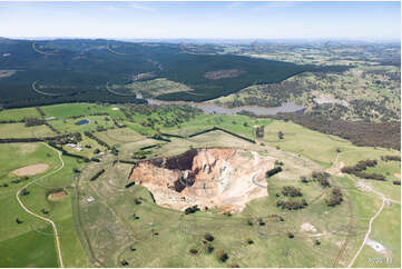 Massive Sink Hole at the Cadia Valley Gold Mine NSW Aerial Photography