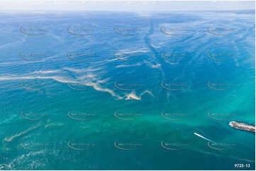 Gold Coast Seaway Bar & Algal Bloom QLD Aerial Photography