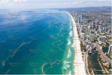 An Algal Bloom off Surfers Paradise QLD Aerial Photography