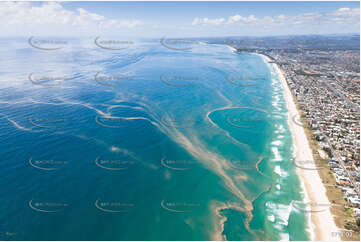 An Algal Bloom off Mermaid Beach Gold Coast QLD Aerial Photography