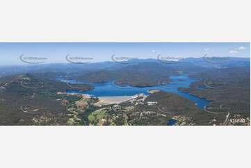 Aerial Photo Hinze Dam Advancetown QLD Aerial Photography