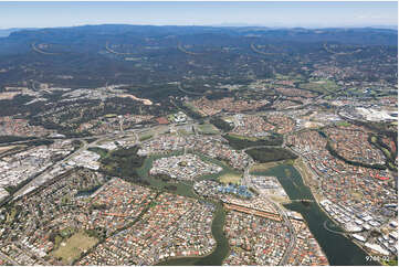 Aerial Photo Varsity Lakes QLD Aerial Photography