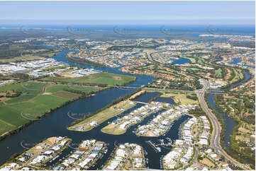 Aerial Photo Riverlinks Helensvale QLD Aerial Photography