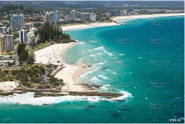 Aerial Photo Rainbow Bay Coolangatta QLD Aerial Photography