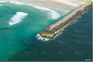 Aerial Photo Tweed River Sea Wall NSW Aerial Photography