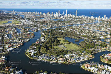 Aerial Photo Broadbeach Waters QLD Aerial Photography