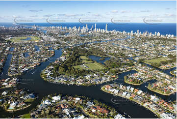 Aerial Photo Broadbeach Waters QLD Aerial Photography