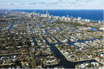 Aerial Photo Broadbeach Waters QLD Aerial Photography