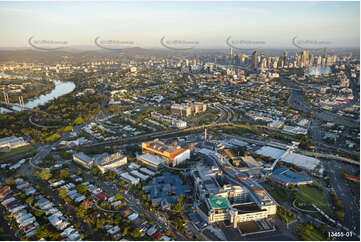Sunrise Aerial Photo Woolloongabba QLD Aerial Photography