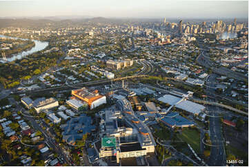 Sunrise Aerial Photo Woolloongabba QLD Aerial Photography