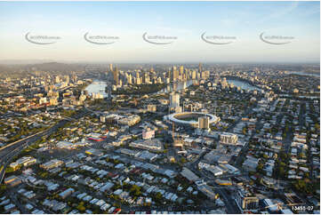 Sunrise Aerial Photo Woolloongabba QLD Aerial Photography