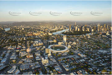 Sunrise Aerial Photo Woolloongabba QLD Aerial Photography