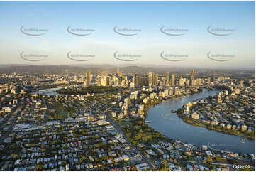 Sunrise Aerial Photo East Brisbane Aerial Photography
